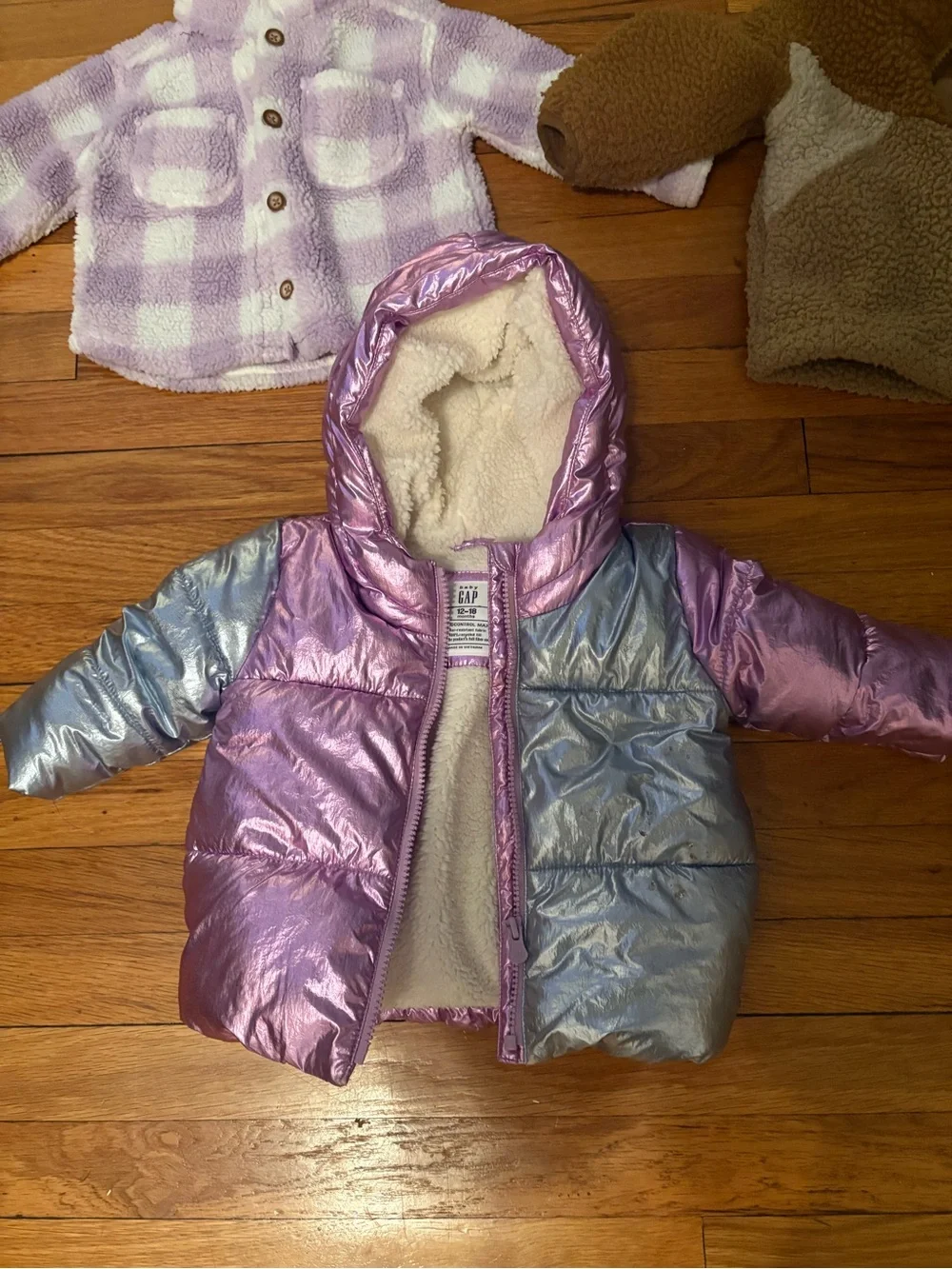 GAP Bundle Jackets Winter Puffer Fleece Teddy